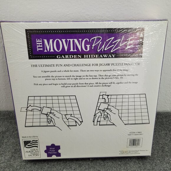 VTG Sealed The Moving Puzzle Garden Hideaway 294 Pieces Wildlife Animals - Picture 2 of 12